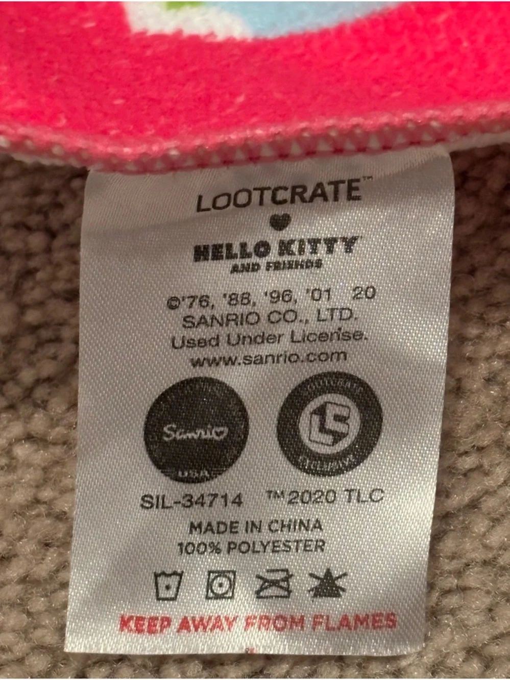 Loot Crate Sanrio Hello Kitty and Friends Beach Towel Bag Exclusive NWOT Keroppi